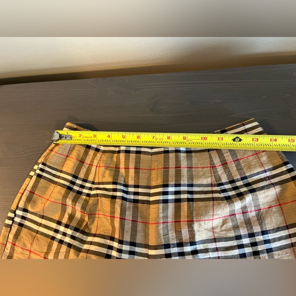 Vintage Karen Warren 100% Silk Nova Check Print High Rise Capri Pants - Picture 7 of 7